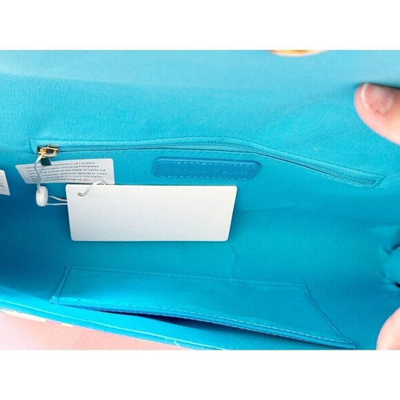 Trina Turk Summer Floral Printed Clutch NWT - Picture 8 of 9